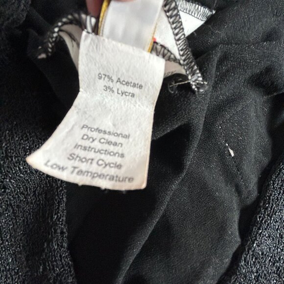 Staley Gretzinger Women's Small Black Art to Wear Asymmetric Cardigan Patchwork - Picture 5 of 10